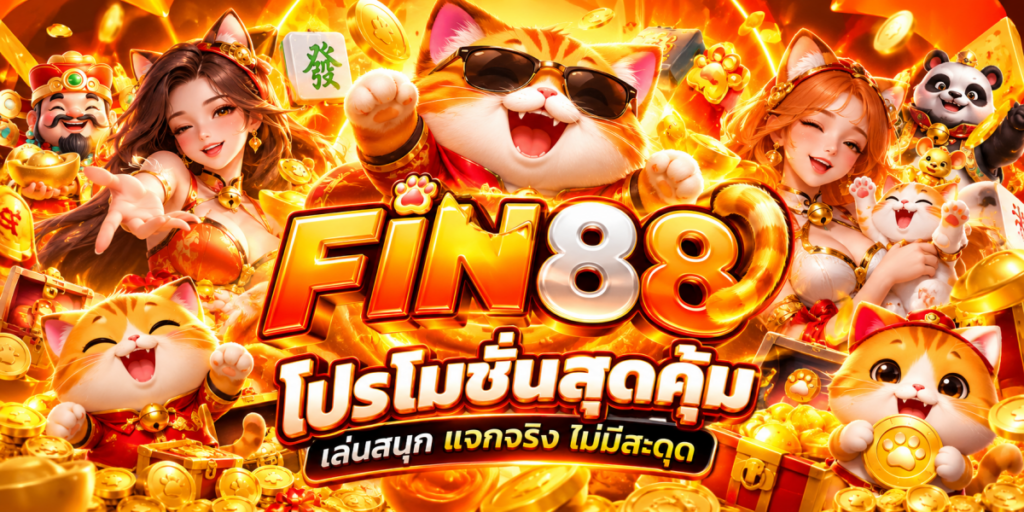 โปรโมชั่นสุดคุ้มกับแมวทอง FIN88